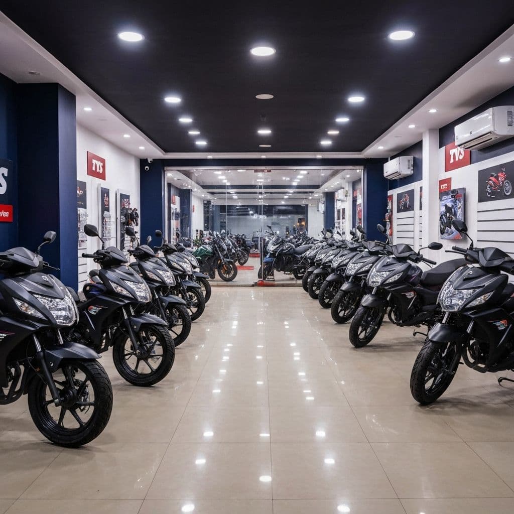 DIMAPUR TVS showroom interior